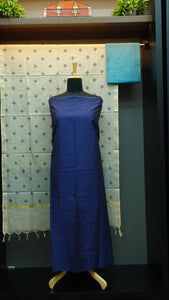 Slub chanderi salwar set with weave patterns | SS850