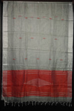 Silver Zari Weaving Pure Tissue Saree | AHD379