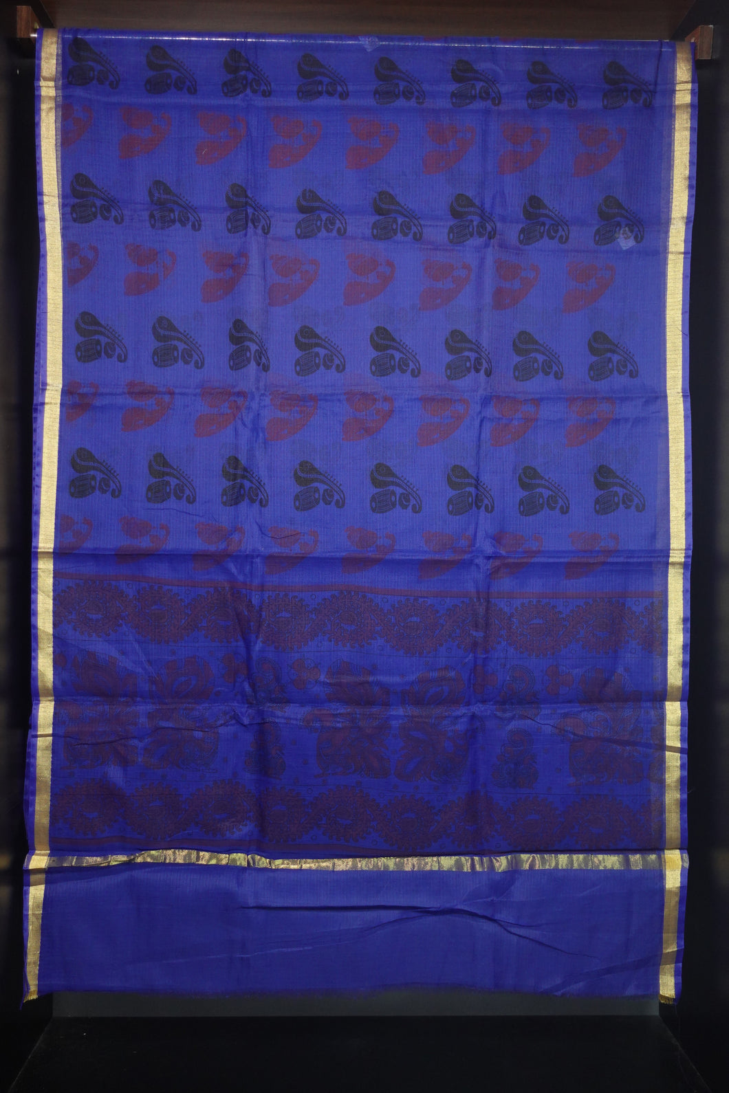 Block Printed Kota Saree | AHD396