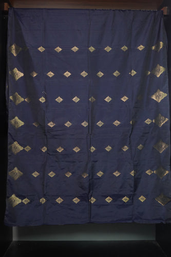 Navy Blue Color Semi Silk Saree | AHD393