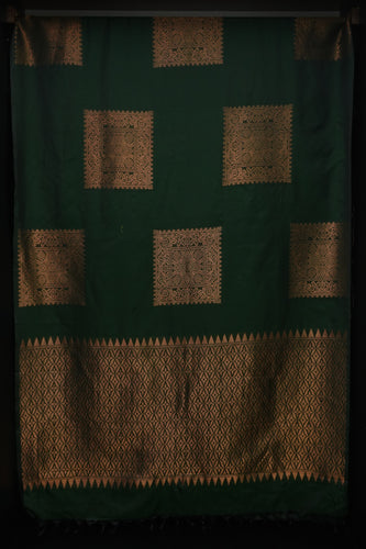 Semi Silk Sarees In Shades of Green | KRK122