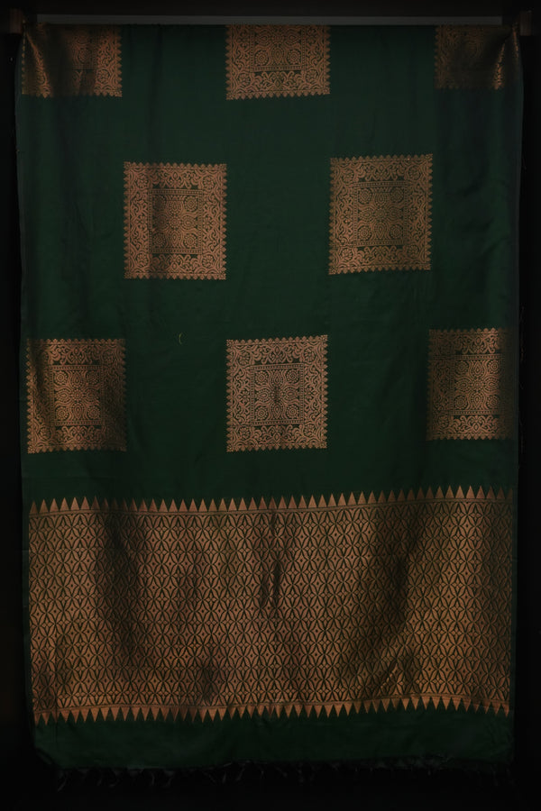 Semi Silk Sarees In Shades of Green | KRK122