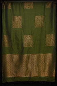 Semi Silk Sarees In Shades of Green | KRK122