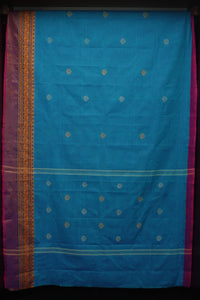 Kanchi Cotton Sarees With Contrast Borders | VR211