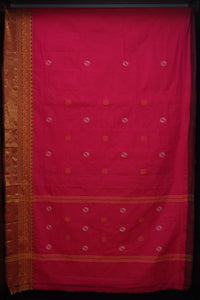 Kanchi Cotton Sarees With Contrast Borders | VR211