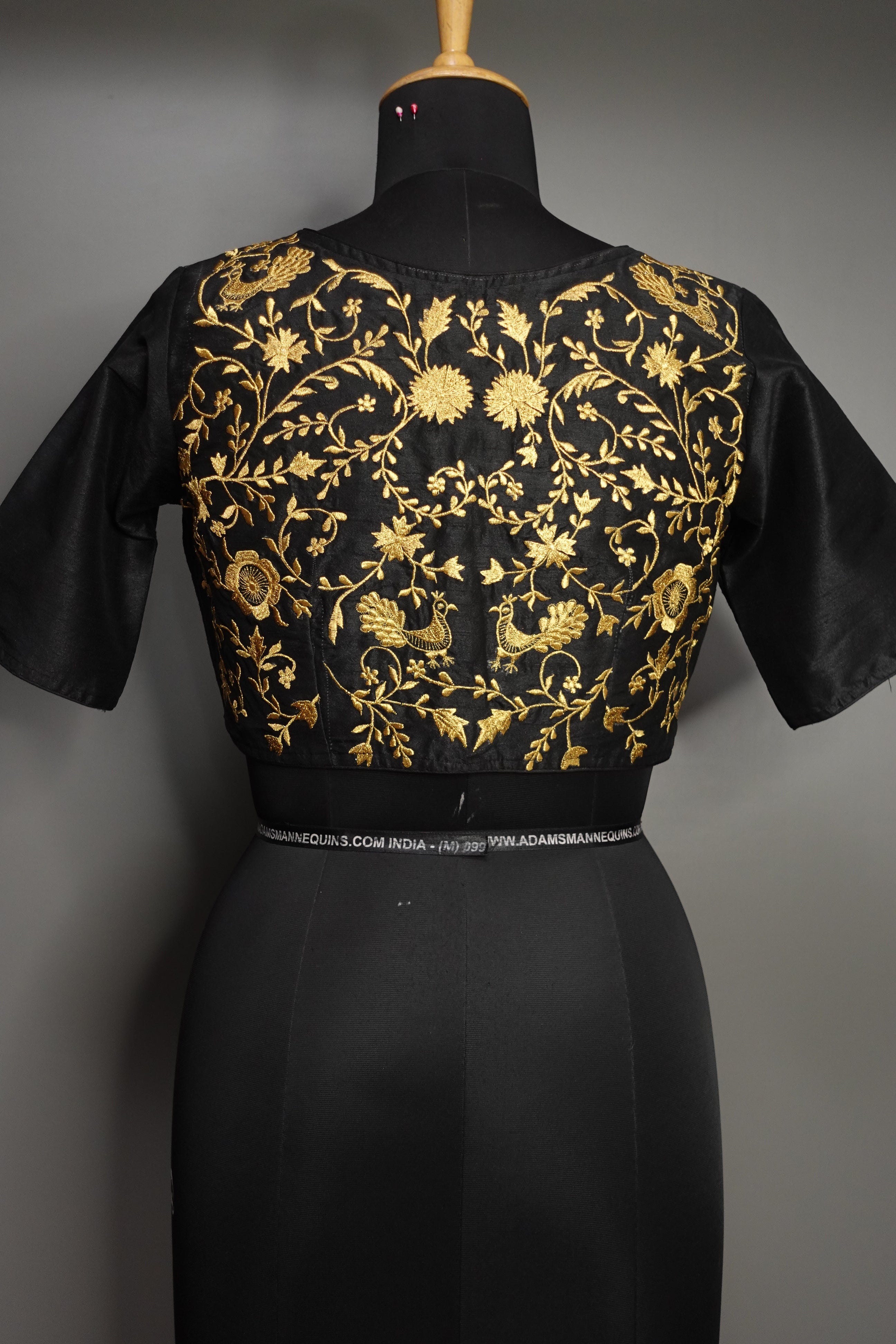 Jaal Patterned Semi Silk Blouse | ONM101B