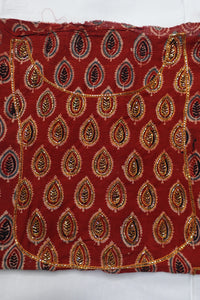 Hand Embroidered Uppada Silk Kurtha Material | UNSTITCHED | DN307