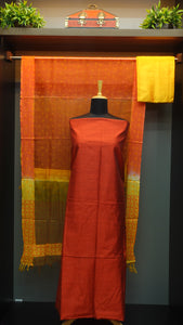 Slub chanderi salwar sets with weave patterns | SS853