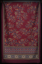 Kalamkari Digital Printed Semi Silk Sarees with Floral Pattern | JCL645