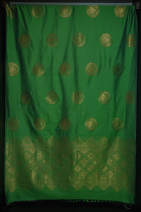 Kanchipuram Finished Borderless Semi Silk Saree  | Ready- to-wear | KRK123