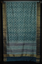 Geometrical Digital Printed Semi Silk Saree | SBS318