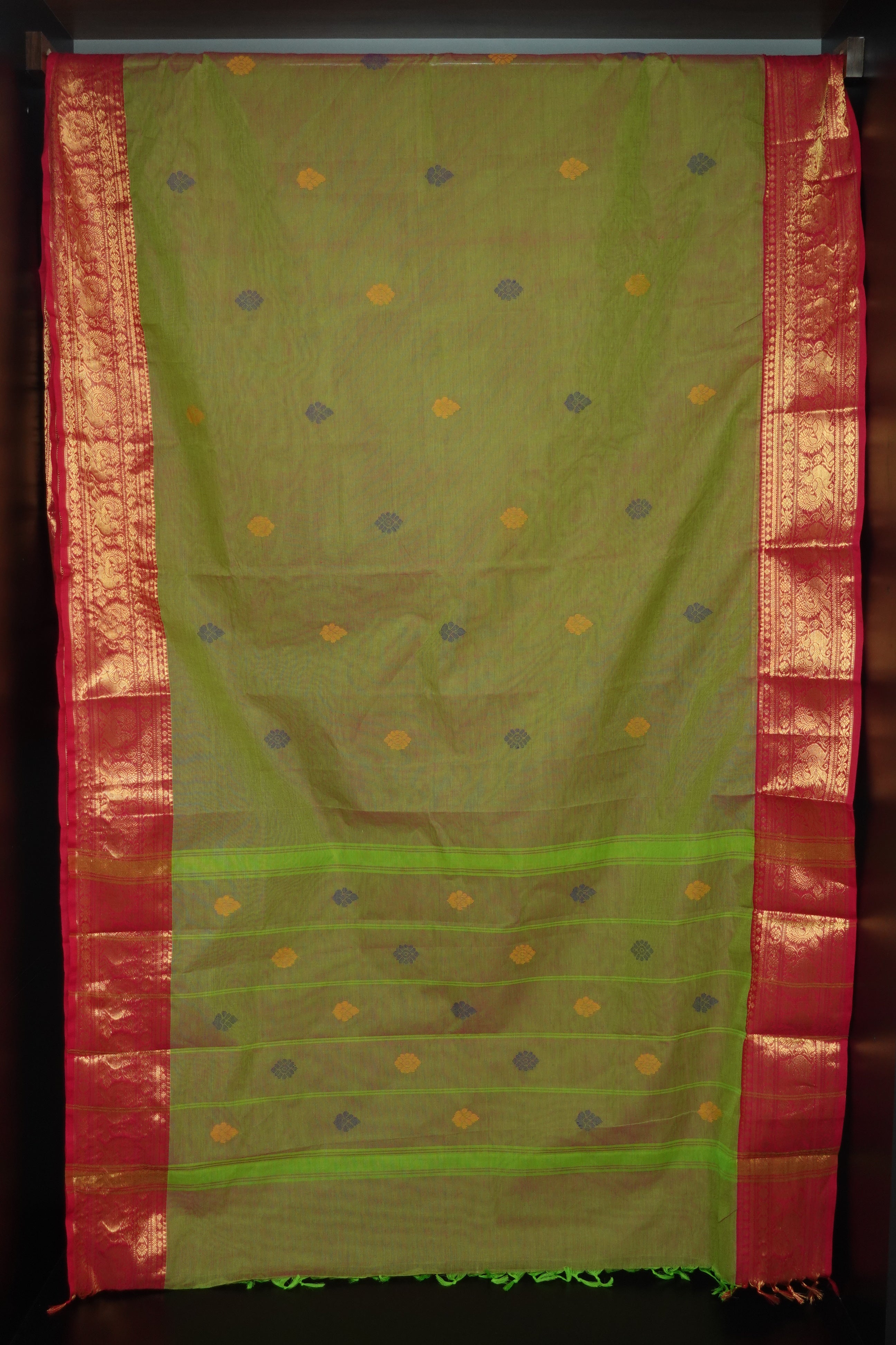 Kanchi Cotton Sarees with Traditional  Borders| VR224