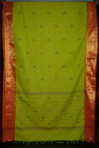Kanchi Cotton Sarees with Traditional  Borders| VR224
