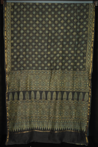 Ajrak Printed Chanderi Sarees | SBS321