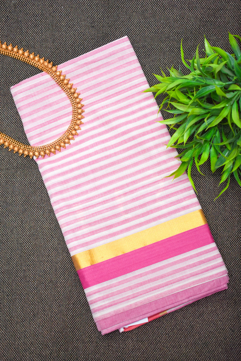 Chendamangalam Saree With Stripe Patterns | PH209