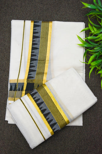 Kerala Set Mundu With Unique Border Designs | SB238