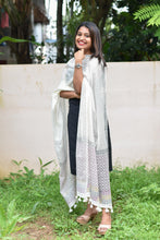 Muga Finished Dupatta with Tassels  | SS904