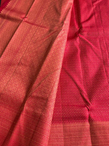 Reddish maroon color Kanchipuram saree | CV125