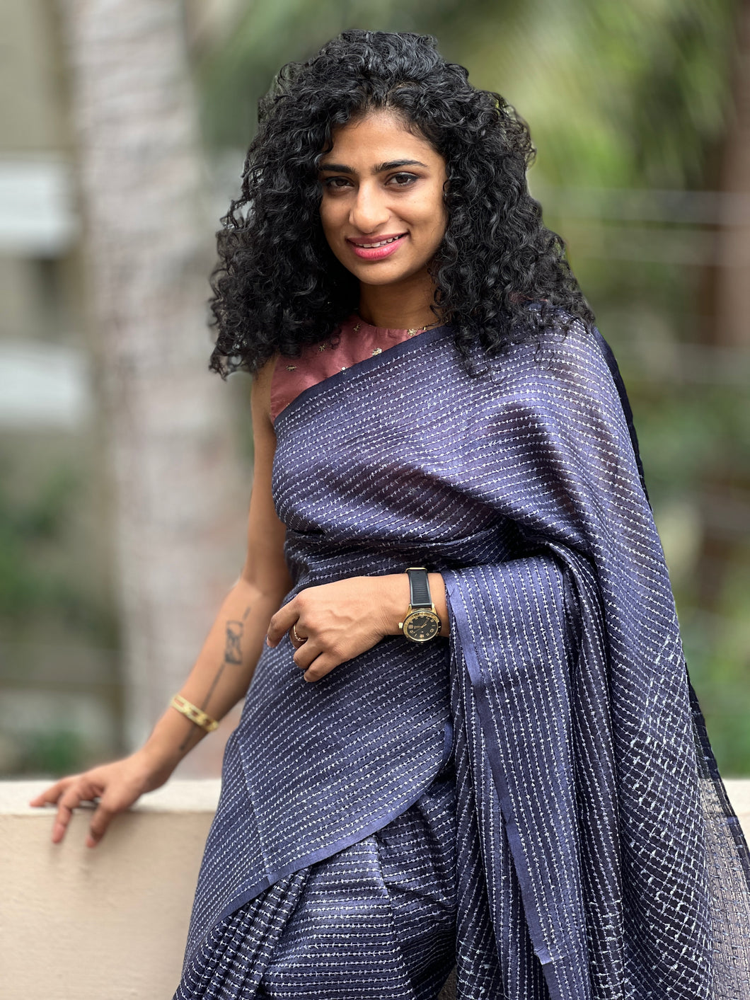 Organza Tussar Saree | SKH126
