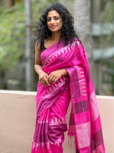 Bhagalpuri Linen Saree with Weave Pattern | MRD250