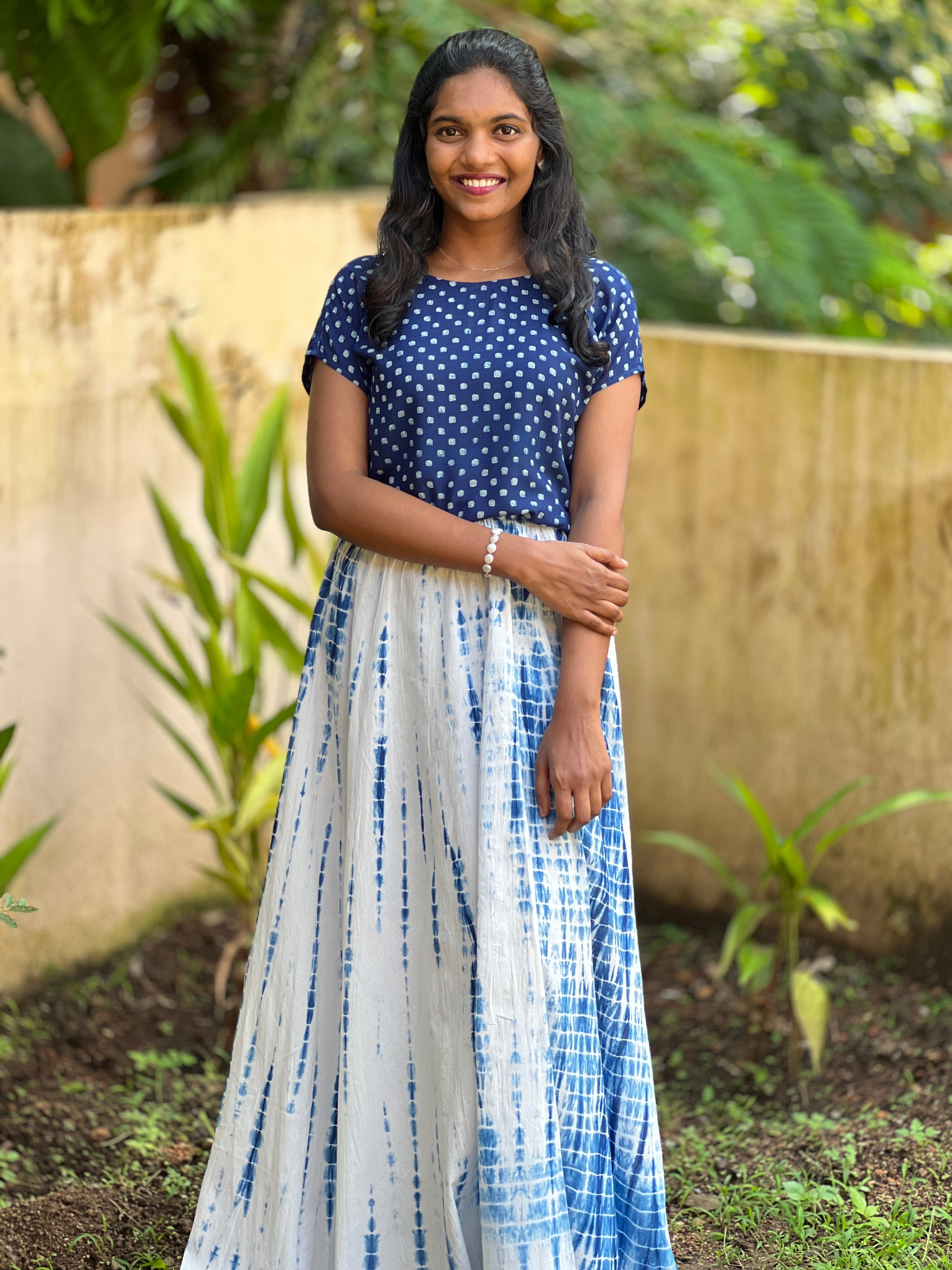 Shibori Pattern Skirt | PRE-ORDER | AF231