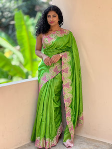 Cut Work Embroidery Saree | SK138