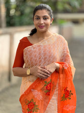 Computerized Cross Stitch Embroidered Kota Sarees | RK210