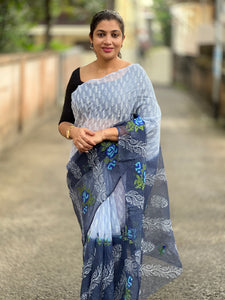 Computerized Cross Stitch Embroidered Kota Sarees | RK210