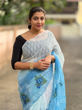 Computerized Cross Stitch Embroidered Kota Sarees | RK210