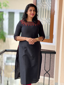 Simple & Elegant Unstitched Slub-silk Kurta Material | DN329