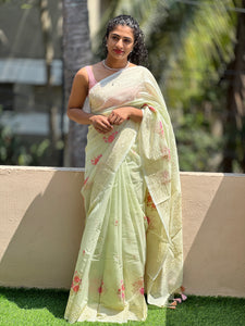 Floral Chanderi Saree  | JCL771