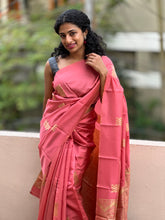 Semi silk saree with weave pattern | KT166