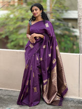 Semi silk saree with weave pattern | KT166