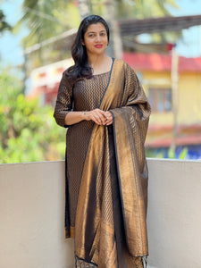 Banarasi Jacquard Weaved Softy Silk Salwar Set | AV119