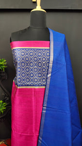 Magenta with blue colour cotton silk salwar salwar set | PD197