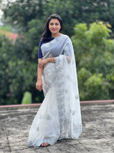 Elegant Organza Saree With Computerized Machine Embroidery | ACT760