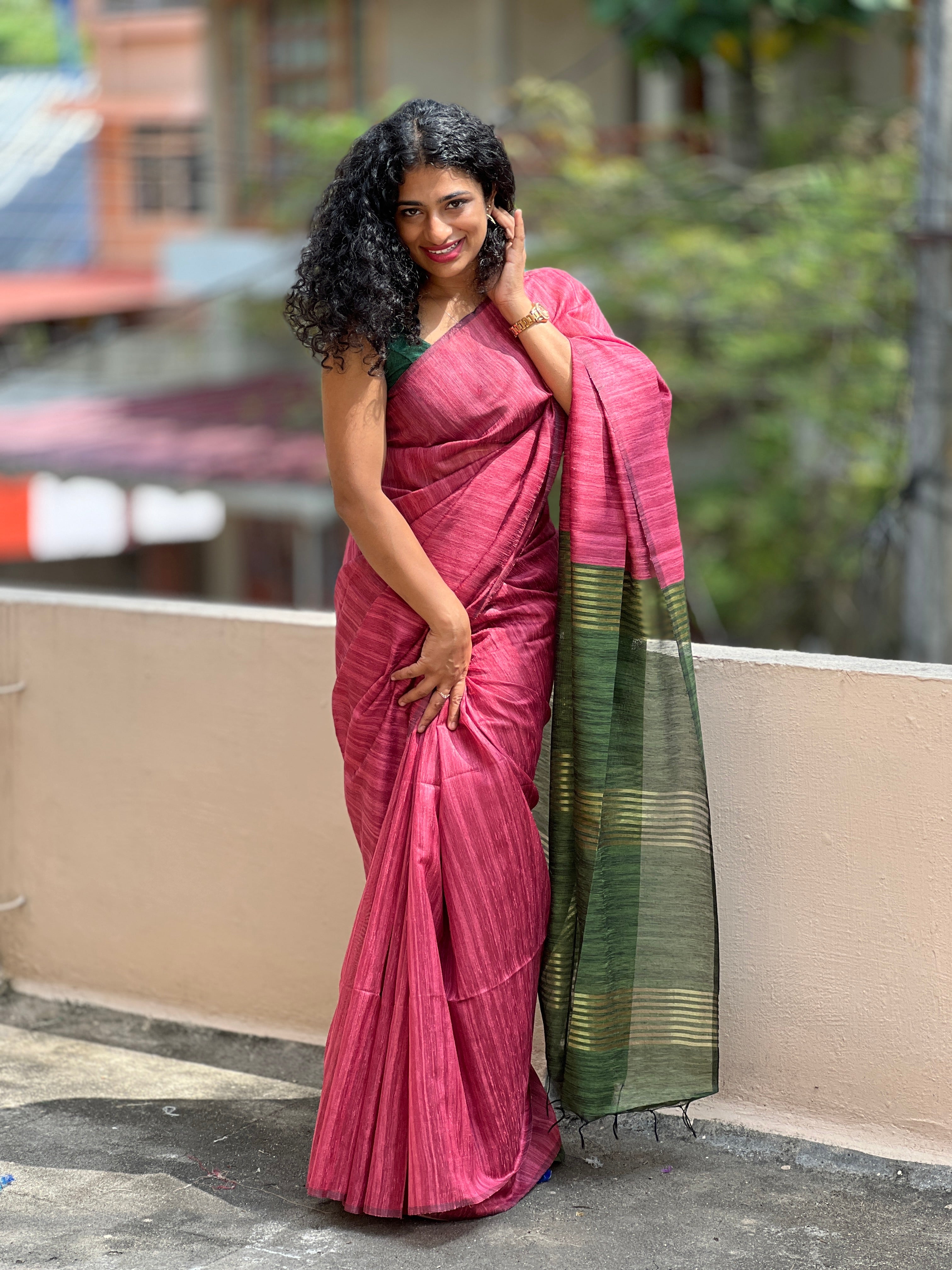 Geecha Tussar Finish Saree | MRD271