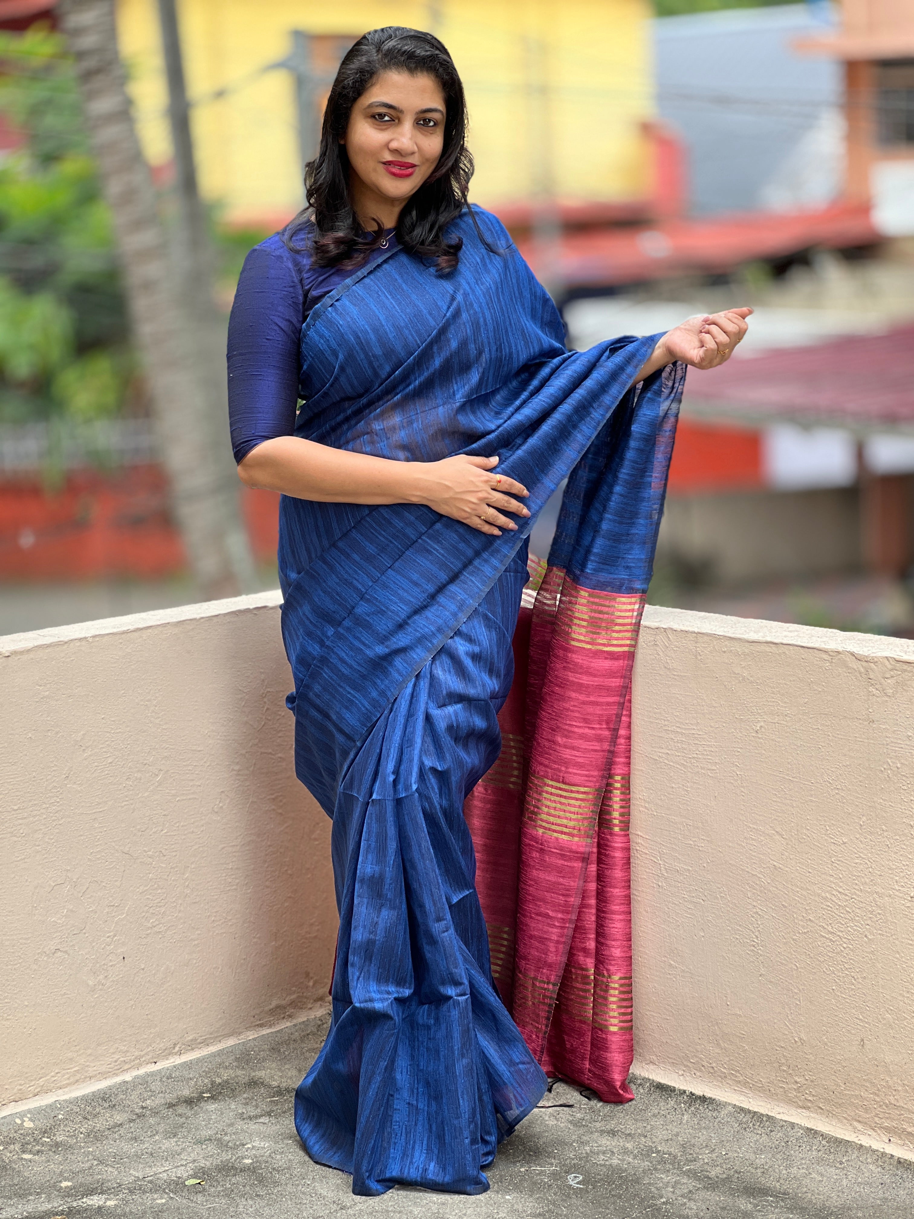 Geecha Tussar Finish Saree | MRD271