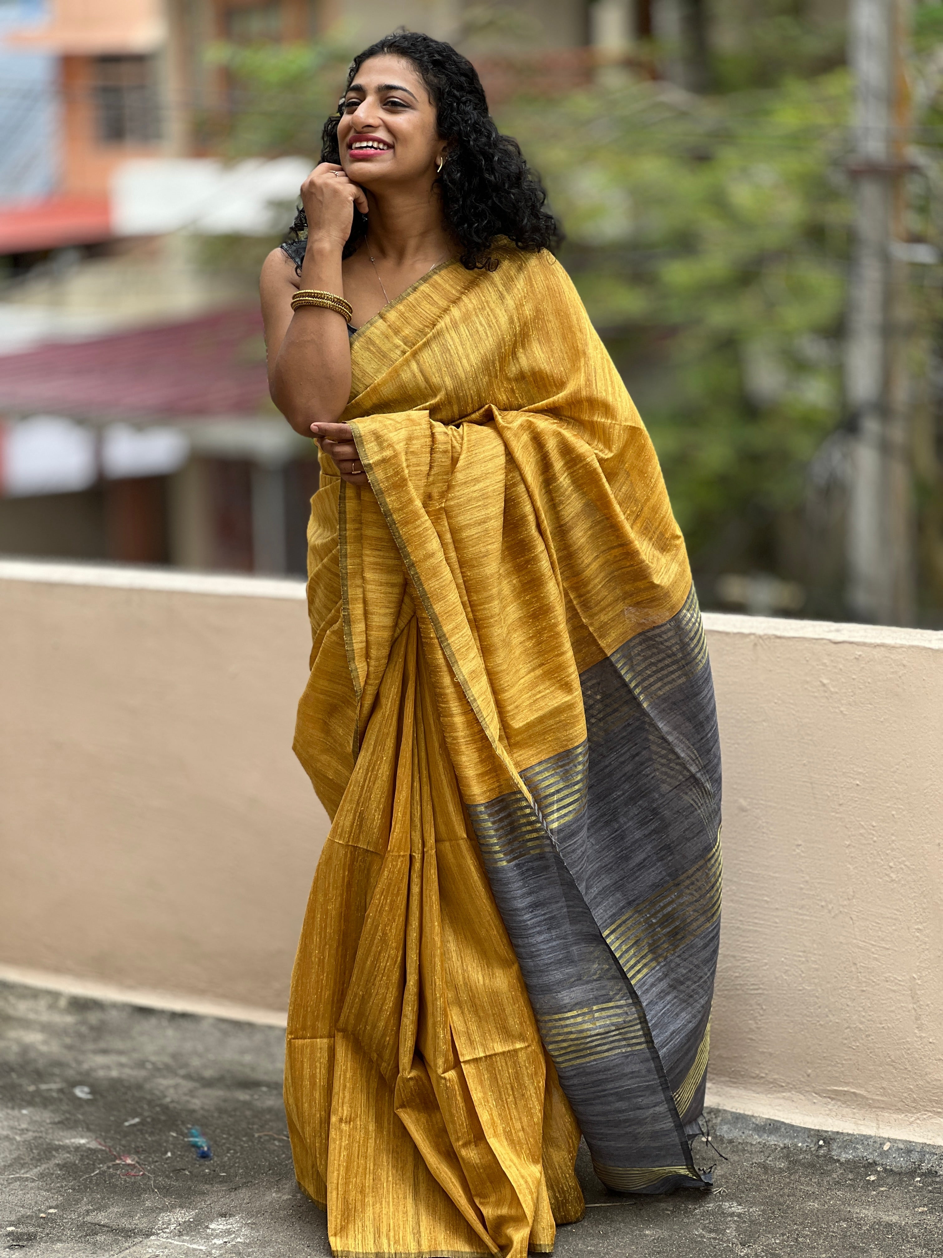 Geecha Tussar Finish Saree | MRD271