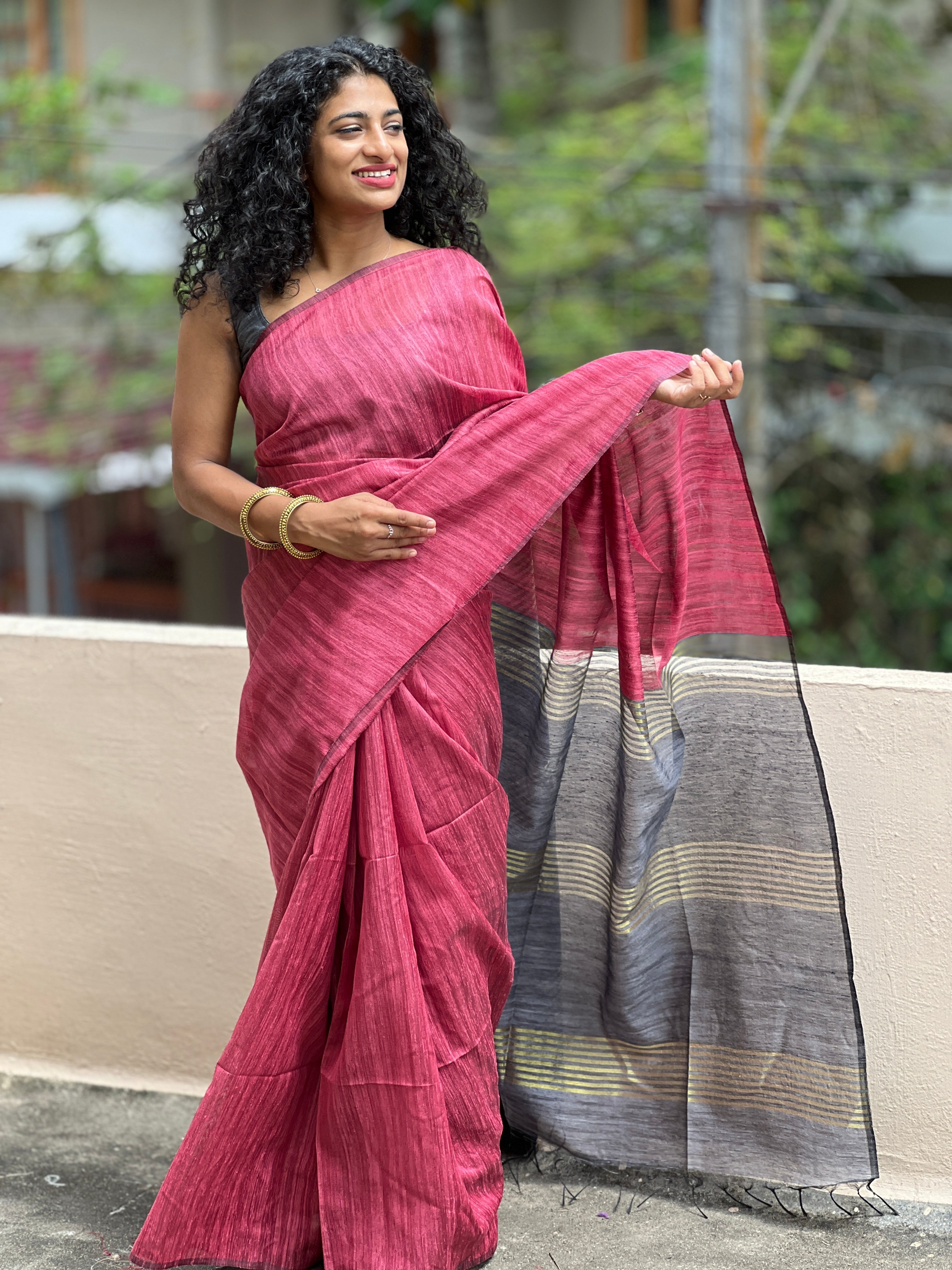 Geecha Tussar Finish Saree | MRD271