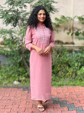 Hand Embroidered Viscous Georgette Kurta | OS205