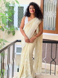 Lucknowi Finished Georgette  Saree | RP225