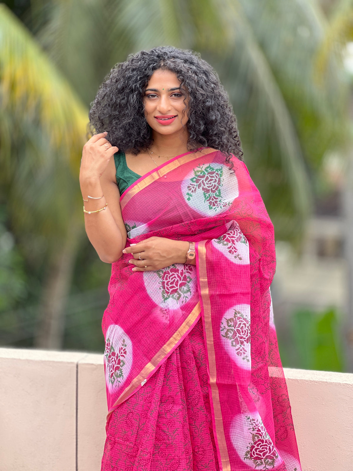 Screen Printed Kota Sarees | RK216