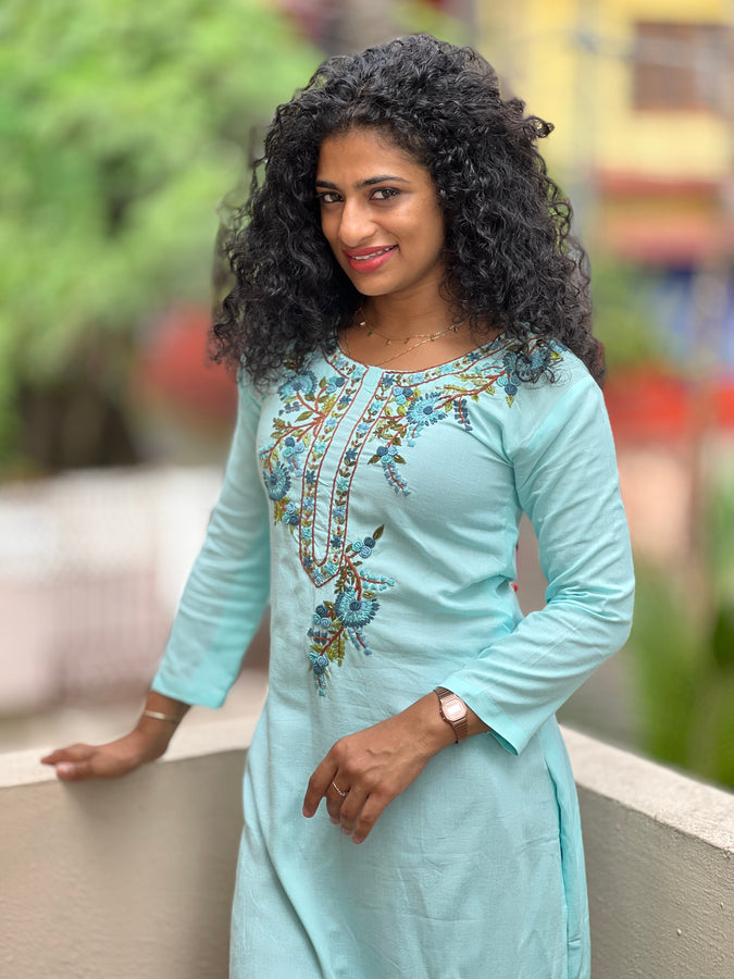 Hand Embroidered Kurta | OS213