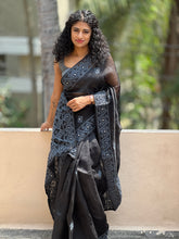 Black Kutch Work Embroidery Saree | SBS459