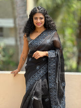 Black Kutch Work Embroidery Saree | SBS459