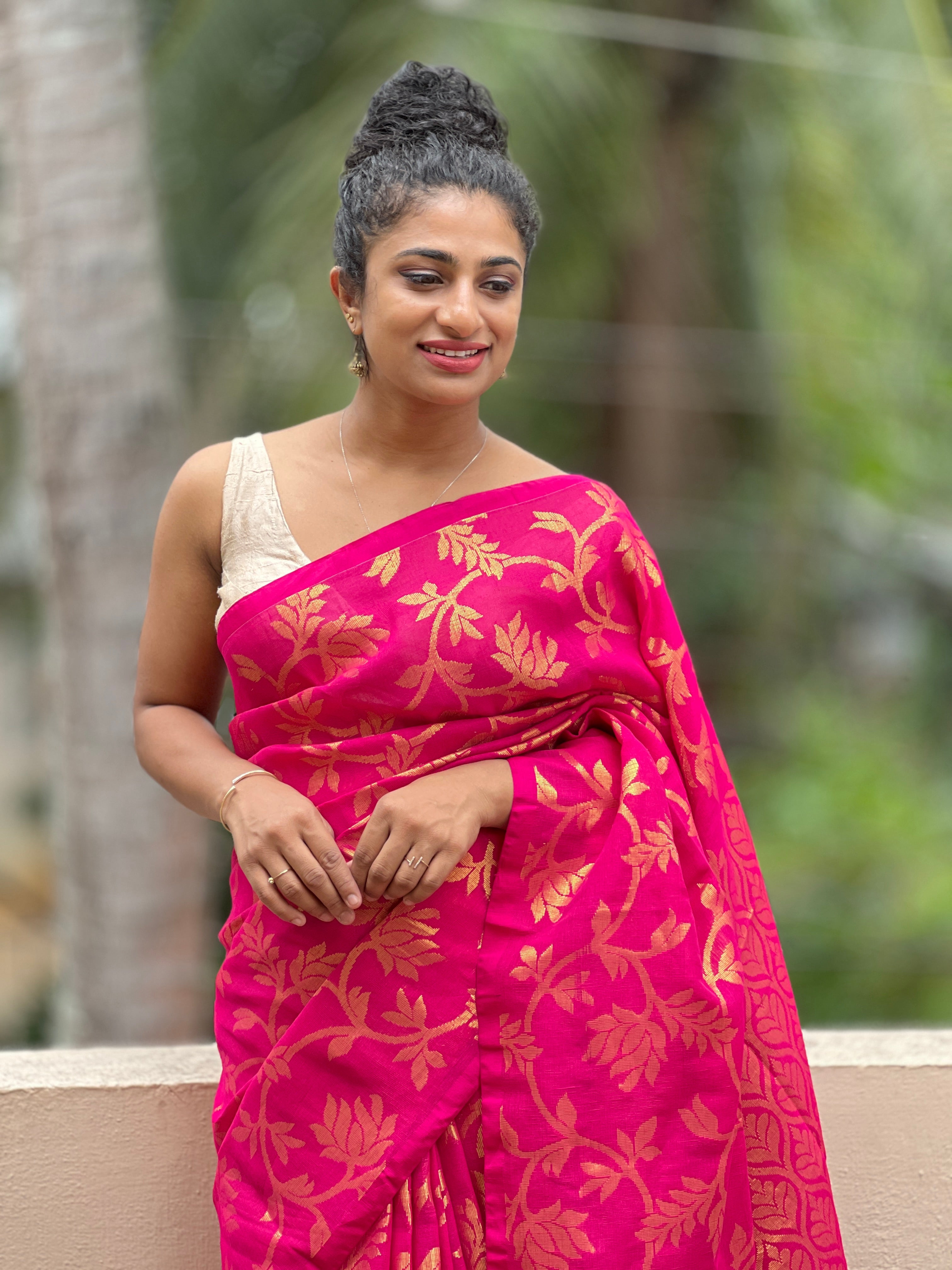 Banarasi Woven Borderless Sarees | SA165