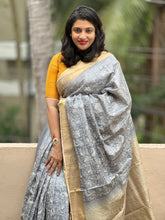 Jhal Pattern Embroidered Desi Tussar Sarees | ACT783