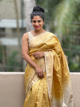 Jhal Pattern Embroidered Desi Tussar Sarees | ACT783