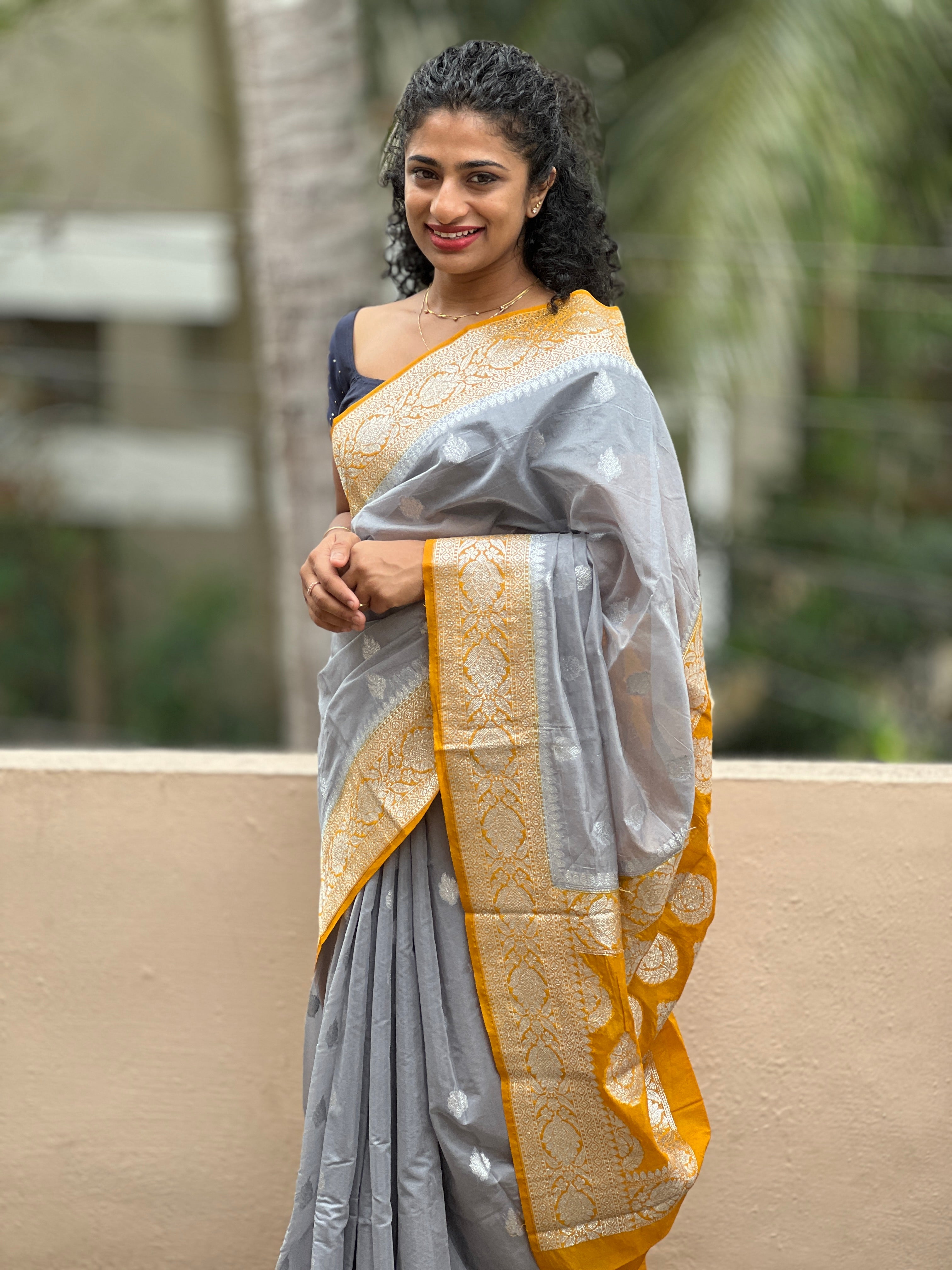 Organza Sarees With Banarasi Weaving Buttas | JCL627